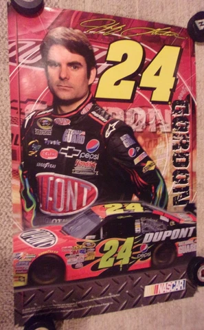 JEFF GORDON 2009 POSTER NASCAR Dupont Chevrolett 20" x 30" see photos Cover