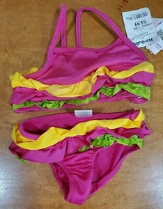 PINK PLATUNUM BABYGIRL 2 PEACE SWIM SUIT SIZE 12M - Picture 1 of 5