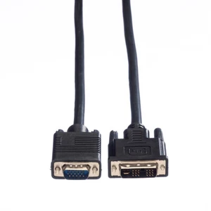 Monitorkabel DVI-VGA Kabel, DVI (18+5) Stecker- VGA Stecker, 3 m - Bild 1 von 3