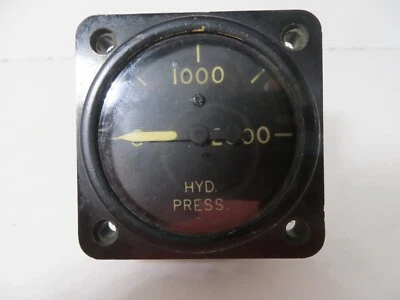 Manómetro hidráulico eléctrico Auto-Lite Co de colección #10632-A (lote V23) Foto 1 de 4