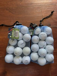 Clean Green golf balls 24 Balls 2 Packs Premium Recycled Free Shipping Range - Picture 1 of 3