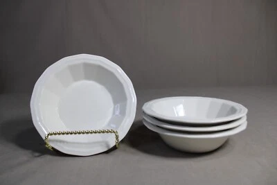 4 cuencos de fruta/postre blancos Independence Ironstone de Interpace, Japón Foto 1 de 2