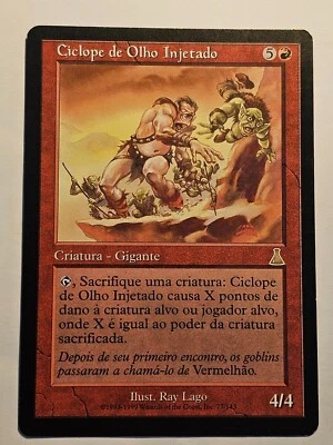 Bloodshot Cyclops●Urza's Destiny●MTG●PORTUGUESE●RARE●1999●NM●1818 - Image 1 of 2