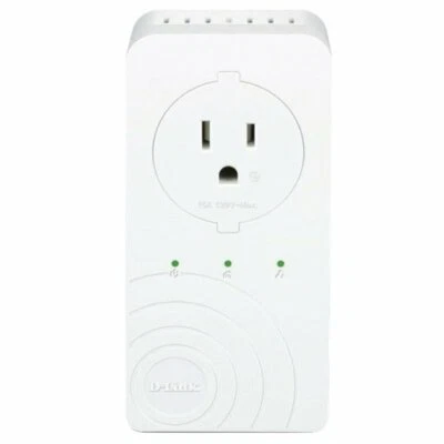 D-Link PowerLine AV 500 3-Port Passthrough Adapter Media Extender DHP-P339AV - Image 1 of 3