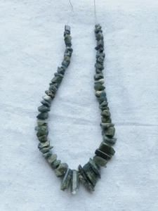 Tourmaline  rough Beads 13-6 mm 8 inches strand  for jewelry making - Picture 1 of 5