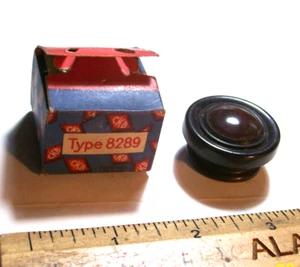 Small radio knob brown plastic new - Picture 1 of 2