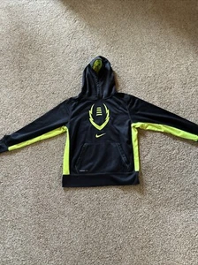 Nike Therma Fit~Pullover~Boys Youth Size Large~Black & Neon Yellow~Pre-Owned - Picture 1 of 5