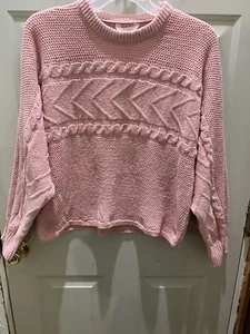 New!No Boundaries Pink Dolman Long Sleeve Pull-Over Sweater. Size XXL(19). Cute! - Picture 1 of 3