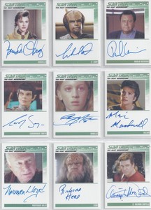 Star Trek TNG Heroes and Villains autograph card Carolyn Seymour