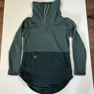Deso Tallac Pullover, Colorblock Dark Teal / Deep Sea, Gr. L, Wasserfallausschnitt Fleece - Bild 1 von 12