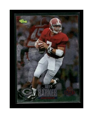 1995 Classic NFL Draft Silver Jay Barker #86 Rookie RC FOOTBALL - Image 1 of 2