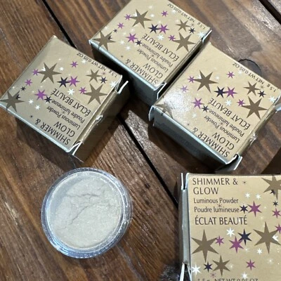 Avon Shimmer & Glow Luminous  Powder •NOS .05 Oz 1999•Glimmer Gold - Image 1 of 3