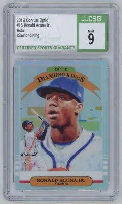 2019 Panini Donruss Optic CSG9 Ronald Acuna Jr. Atlanta Braves #16 - Image 1 of 2