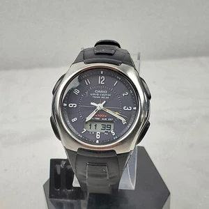 RARE VINTAGE CASIO WAVE CEPTOR WVA-430A WORLD TIME TOUGH SOLAR MEN'S WATCH  - Picture 1 of 10