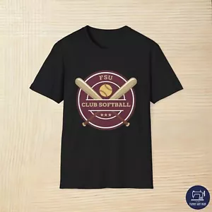 Florida State Seminoles Softball Team Logo Unisex T-Shirt - Picture 1 of 25