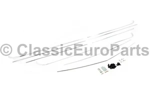Waist beltline chrome trim strip moulding set for BMW E10 1502 1602 2002 tii - Picture 1 of 13