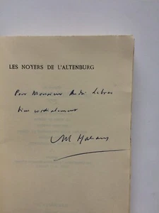André MALRAUX " Les noyers d'Altenburg " E.O. NUM. avec ENVOI, Gallimard 1948 - Imagen 1 de 3