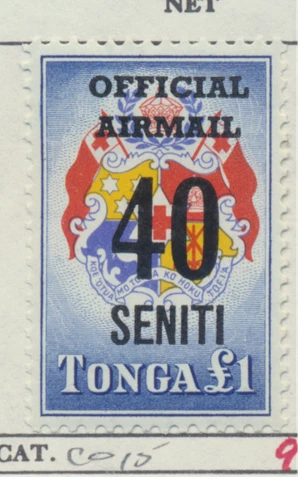 Tonga Stamp Scott #CO15, Mint Hinged Cover