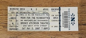 Moon For The Misbegotten Ticket Stub Nederlander May 5th 2007 Full Stub  - Picture 1 of 2