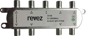 8 Way TV Splitter 5-1000MHz for Saorview Freeview UPC NTL VIRGIN DIGITAL F Type - Foto 1 di 1