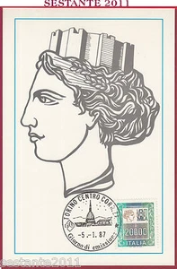 ITALIA MAXIMUM MAXI CARD ITALIA TURRITA ALTI VALORI 20000 1987 TORINO B327 - Picture 1 of 1