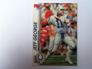 1992 Pro Set Jeff George Football Card 524