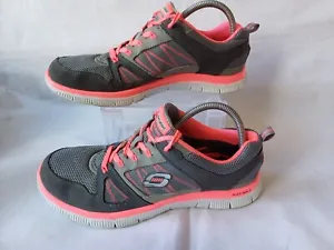 Sketchers  Flex Grey And Pink Womens Trainers | UK Size 6 EUR 39 | Running Shoes - Picture 1 of 17