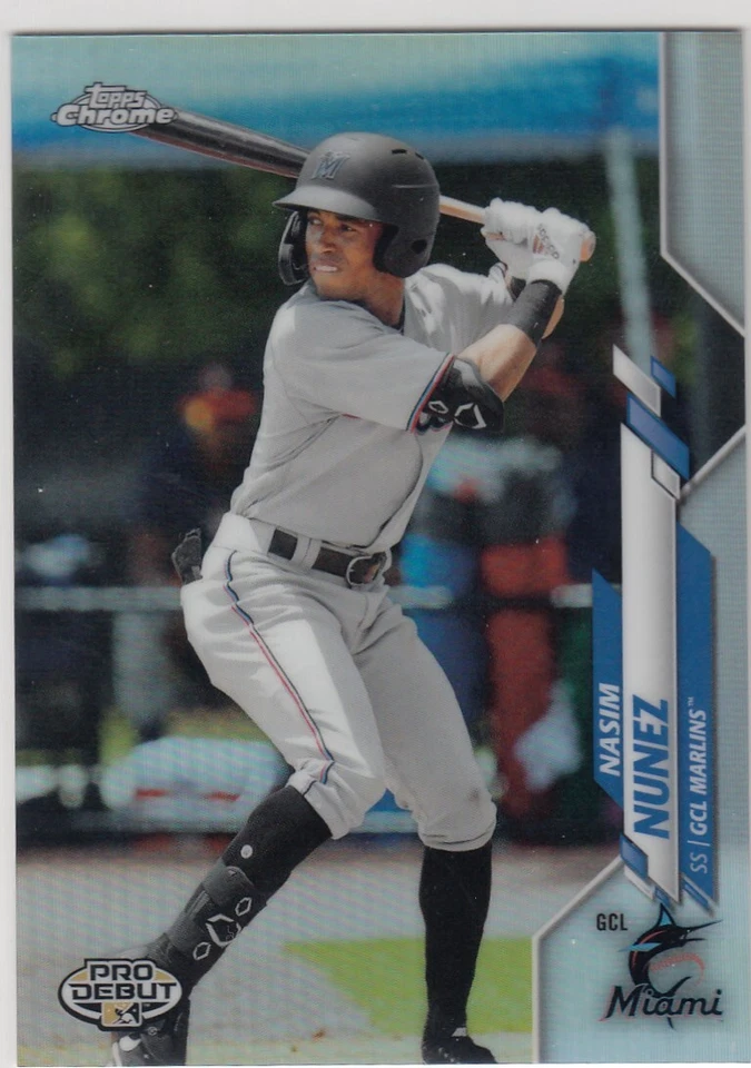 2020 Topps CHROME Pro Debut NASIM NUNEZ Refractor 1st Rookie #31 Marlins 47/99 - Image 1 of 1