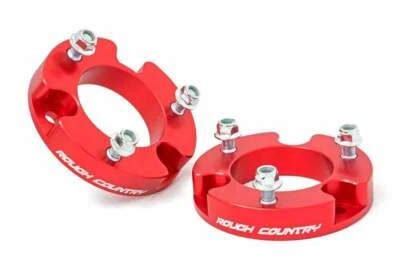 Kit elevador nivelador Rough Country 2 pulgadas para Toyota 05-23 rojo Tacoma Foto 1 de 4