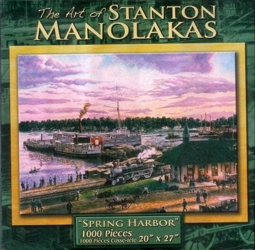 The Art Of Stanton Manolakas Spring Harbor 拼图 1000 件 20 x 27 — 第 1/1 张图片