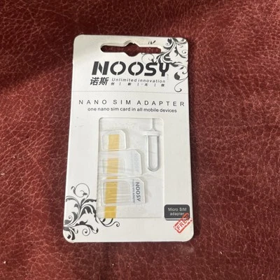 Kit convertidor estándar nano micro adaptador de tarjeta SIM Noosy con expulsor de bandeja SIM Foto 1 de 4