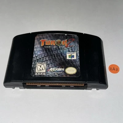Turok 2 Seeds of Evil Nintendo 64 1998 Nintendo N64 Authentic Cart Only 11A11 - Image 1 of 2