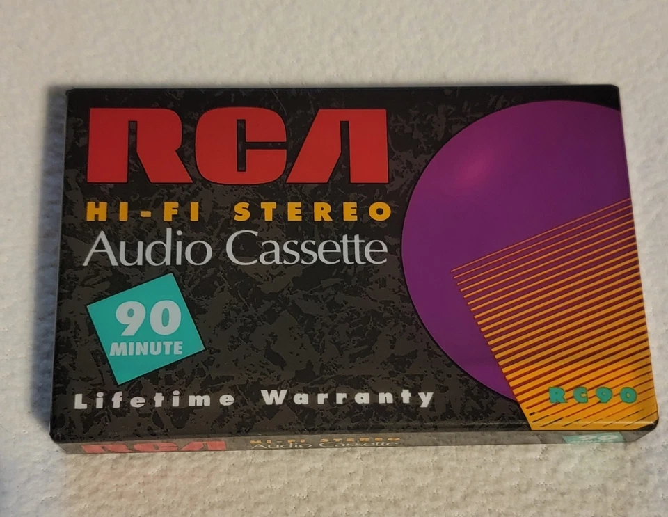 Cassette de audio estéreo Hi-Fi RCA 90 minutos sellado Foto 1 de 1