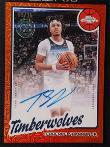 2025-26 Topps Flagship Terrence Shannon Jr. 1980-81 45th Orange Mojo Auto /25 - Picture 1 of 2