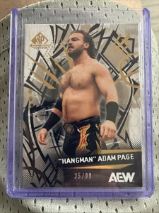 2025 Upper Deck SP Game Used AEW "HANGMAN" Adam Page Gold Parallel /99 - Picture 1 of 2