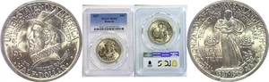 1937 50C Roanoke Commemorative Half Dollar PCGS MS-64 - Picture 1 of 3