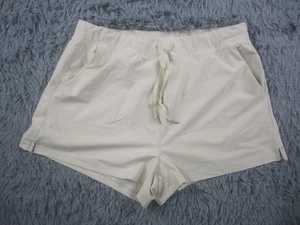 Old Navy Shorts Womens XL Beige Athletic Stretch Pull On Powersoft High Rise - Picture 1 of 11