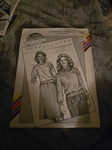 1985 Stretch & Sew 5070 Pullover 30-46 Ann Person Vintage Sweatshirt Pattern - Picture 1 of 3