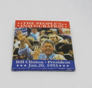 Pin de inauguración del presidente Bill Clinton 1993 El pin de inauguración del pueblo - Imagen 1 de 2