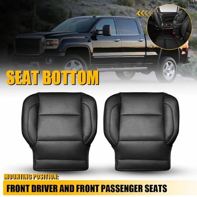 Cubierta de cuero del asiento inferior del pasajero 2X para Chevrolet Suburban Tahoe 15-19 Foto 1 de 4