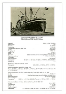 Dampfer ALBERT BALLIN - spätere HANSA - - Bild 1 von 13