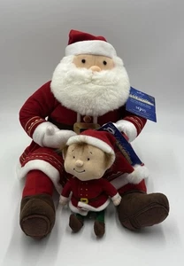 Vintage Hallmark Polar Express Talking Santa Claus & Santa’s Helper HTF Plush - Picture 1 of 18