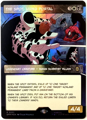 MTG The Spot, Living Portal (Borderless Foil) Marvel's Spider-Man 231 NM - Image 1 of 4