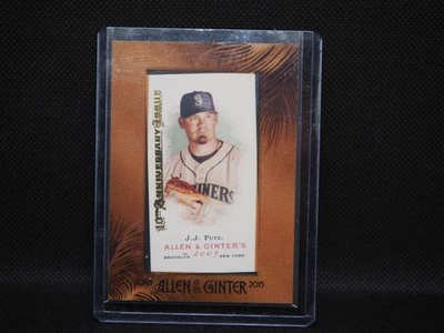 Mini Topps Allen & Ginter's 2015 enmarcado décimo aniversario J.J. Putz Mariners SP Foto 1 de 2