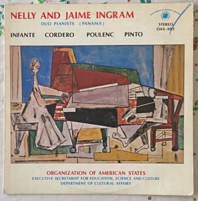 NELLY AND JAIME INGRAM Rare Panama Dueling Pianos ORGANIZATION AMERICAN STATES - Image 1 of 4