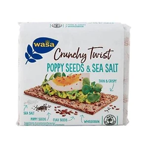 Cracker Wasa Cracker Crunchy Twist Mohnsamen & Meersalz 3 x 245 g - Bild 1 von 1