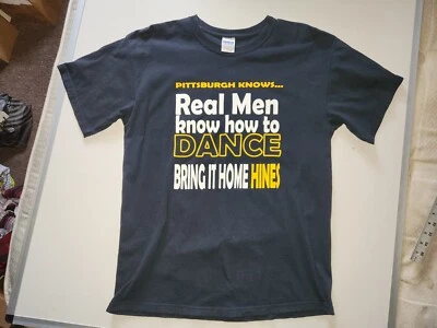 CAMISETA grande Pittsburgh Knows Real Men Know How To Dance Hines Ward  Foto 1 de 4