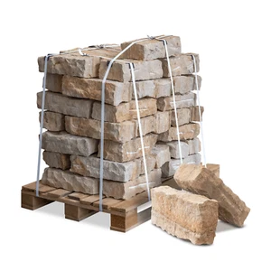 Palette 940 kg Sandstein Randsteine 40×20×10 cm – Garten | Mauersteine Terrasse - Bild 1 von 8