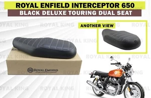 Royal Enfield Interceptor 650 "Black Deluxe Touring Dual Seat" - Picture 1 of 9