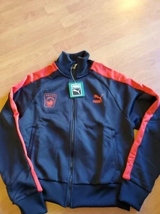 Puma Youth Unisex Track Jacket NYC New York City Size S Black /Red Rare - Picture 1 of 10